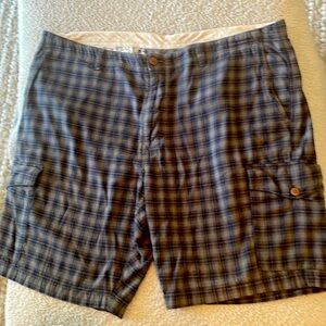 Tommy Bahama Navy & Gray Plaid Shorts